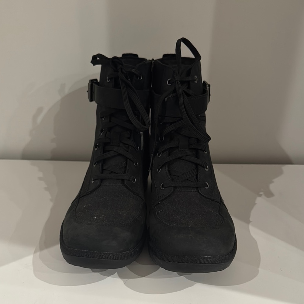 UGG Black High-Top Lace-Up Boots